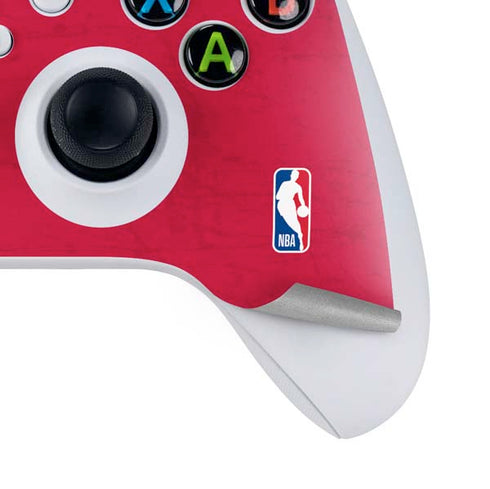 NBA Chicago Bulls Red Distressed Xbox Series S Controller Skin